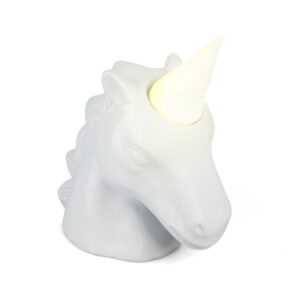 Salvadanaio con luce Unicorn bianco